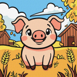 Maalimine numbrite j&auml;rgi Ideyka Beautiful Pig, mitmev&auml;rviline