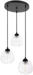 Valgusti lagi Candellux Lighting Valeria 33-58249, E27, 3 x 40 W, l&auml;bipaistev v. / must v.
