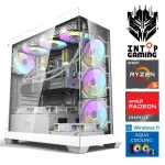 Statsionaarne arvuti Intop RM90943WH AMD Ryzen 5 9600X, DDR5 32 GB, SSD+HDD 1 TB 2 TB, AMD Radeon RX 9060 XT 16 GB GDDR6, Windows 11 Home