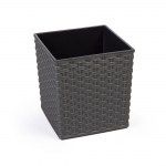 Lillepott Lamela Rattan 597-50, plastik, &Oslash; 40 cm, hall v.