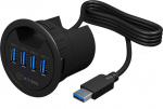 USB jaotur ICY Box IB-HUB1403, 120 cm