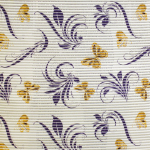 Vannitoa p&otilde;randamatt Diana, valge v./kollane v./violetne v., 100 cm x 65 cm