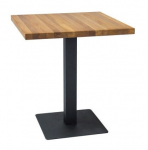 Laud Puro, tamm v./must v., 70 cm x 70 cm x 76 cm
