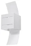 Valgusti seinale Sollux Loreto Curvature 20457-02, G9, 1 x 40 W, valge v. / valge v.