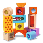 Klotsid Eichhorn Color Sound Building Blocks, mitmev&auml;rviline, 12 tk