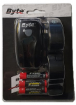 Jalgrattatuli Byte F66, plastik, must