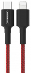 Kaabel Somostel USB-C - Lightning SMS-BW05 USB-C, Lightning, 1 m, must v./punane v.