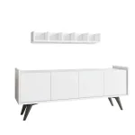 TV-laud Kalune Design Siena, valge v., 76 cm x 150 cm x 40 cm