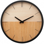 Kvartsseinakell Duo Wood, pruun/must, 30 cm x 30 cm, 30 cm