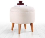Tumba Hanah Home Moouv 7092, kreemjasvalge, 40 cm x 40 cm x 42 cm