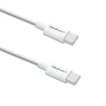 Kaabel Qoltec 52360 USB Type-C, USB Type C, 1.5 m, valge v.