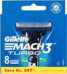 Žiletitera Gillette Mach3 Turbo, 8 tk