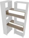P&otilde;randariiul Kalune Design Poyraz 875ZNA4624, valge v./p&auml;hklipuu v., 150 cm x 163.5 cm x 22 cm