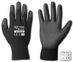 T&ouml;&ouml;kindad kummeeritud Pure Black RWPBC10, t&auml;iskasvanutele, must, 10, 6 tk