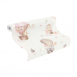 Tapeet Rasch Kids World 300529, vin&uuml;&uuml;l, valge v.