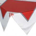 J&otilde;ululaudlina ruudukujuline OSB-155, valge/punane, 85 x 85 cm