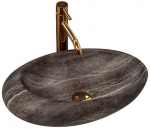 Vannitoa kraanikauss Rea Stone Roxy A, keraamiline, 49 cm x 31 cm x 13.5 cm, tumehall v.