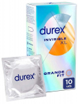 Kondoomid Durex Invisible XL, 57 mm, 10 tk