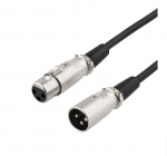Juhe Deltaco XLR Female, XLR Male, 1 m, must v.