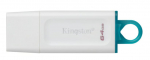 USB m&auml;lupulk Kingston DataTraveler Exodia, valge v., 64 GB