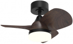 Laeventilaator koos lambiga CristalRecord Bryan Mini CCT, 18 W, 1 tk