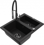 K&ouml;&ouml;givalamu koos kraaniga Mexen Carlos Elia, graniit, 58.2 cm x 47.5 cm x 17.7 cm, must/kroom