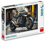 Pusle Dino Motorcycle, 47 cm x 33 cm, 500 tk, pruun v./must v./kollane v.