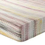 Voodilina Classic PRZI-01, valge v./kollane v./must v., 100 x 200 cm, kummiga