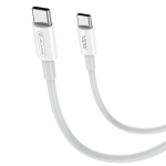 Kaabel Jellico B22 Super Fast, 2 x USB Type C, 100 cm, valge v., 100 W