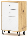 Kapp Bilbao BL18, tamm v./valge v., 40 cm x 63.4 cm x 95.5 cm