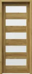 Siseukseleht raam Porta Trim Lite B5, vasakpoolne, catania tamm v., 203 x 84.4 x 4 cm