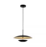 Valgusti rippuv Viokef Monica, LED, 3000 &deg;K, 1 x 16 W, kuldne v./must v.