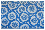 Vaip v&auml;literrassidele Cornflower, sinine/valge, 180 cm x 120 cm