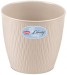 Lillepott Stefanplast Liberty, plastik, valge v.