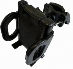 Telefonihoidja jalgratastele ja t&otilde;ukeratastele Alburnus 13629, plastik, must