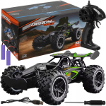 Rc maastikuauto Kruzzel Ready Go Race 24819, 1:18, must v./roheline v.