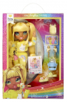 Nukk aksessuaaridega Rainbow High PJ Party Sunny 503682, 22 cm, kollane v.