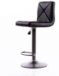 Baaritool B06-1, matt, must v., 38.5 cm x 38.5 cm x 65 - 85 cm
