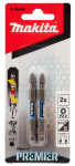 Kruvikeeraja otsikute komplekt Makita E-06292, PZ2, 65 mm, 1/4"