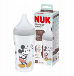 Lutipudel Nuk Perfect Match Mickey Mouse, 260 ml, 3 kuud, hall v.