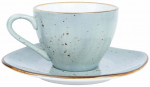 Tass alustassiga Home4you Senso, sinine v., 0.22 l