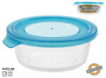 Toidukarp Kitchen&GO, 0.62 l, 17 cm x 15.5 cm, l&auml;bipaistev v./sinine v.