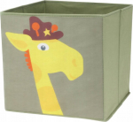 Hoiukast, m&auml;nguasjade jaoks Storage Solutions Giraffe, 27 l, kollane v./roheline v., 30 x 30 x 30 cm