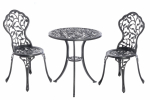 Kahjustatud pakendiga toode. Aiam&ouml;&ouml;bli komplekt 4Living Antique Silver, h&otilde;be v., 2 istekohta
