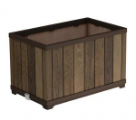 Kahjustatud pakendiga toode. Lillepott Keter Deco Rectangle, plastik, 76 cm x 45.5 cm, p&auml;hklipuu v.