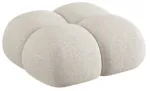 Tumba Cosmopolitan Design Loretto COS_POUF_193_F1_LORETTO1, beige melange v., 90 cm x 90 cm x 40 cm