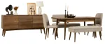 S&ouml;&ouml;gitoa komplekt Kalune Design Vina 04 1005, kreemjasvalge v./p&auml;hklipuu v.