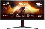 Monitor AOC CU34G4ZCA, IPS, 250 Hz, UWQHD, 34"