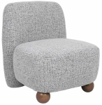 Tugitool Homla Norello 245136, pruun v./beež v., 77 cm x 66 cm x 77 cm