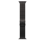 Kellarihm Apple Titanium Milanese Loop, 49 mm Large, must v.